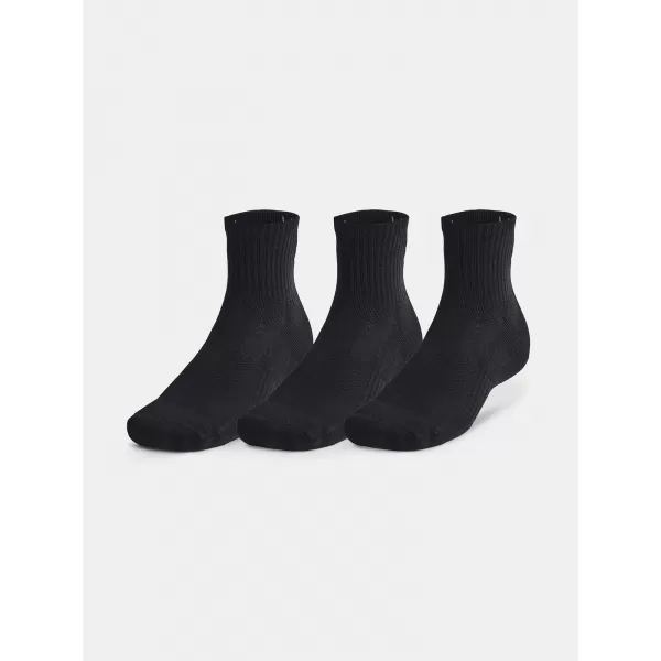  Șosete UNDER ARMOUR UNISEX UA TC QTR (3 PÁRY) 1386372-001 NEGRU 