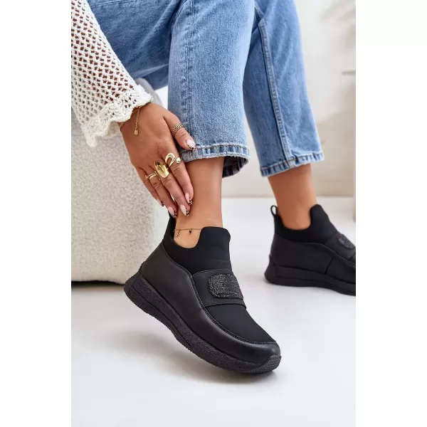  Pantofi de dama cu platforma ARTIKER 55C0035 NEGRU 