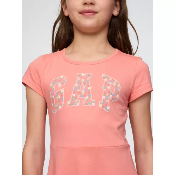  Haine pentru copii GAP LOGO DRESS 745993-01 TRANDAFIR DE CEAI 