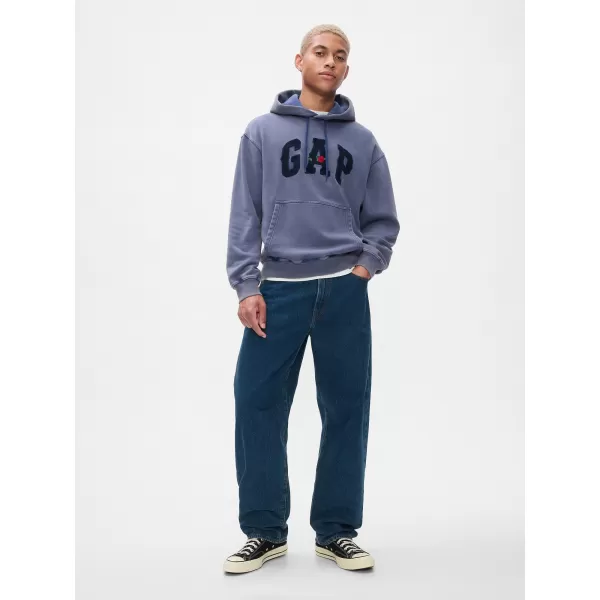  Hanorac pentru bărbați GAP LOGO HOODIE PULLOVER 646027-01 CERUL NOPTII 