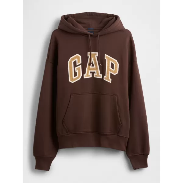  Hanorac pentru bărbați GAP HEAVYWEIGHT LOGO HOODIE PULLOVER 823104-04 MARO ÎNCHIS 