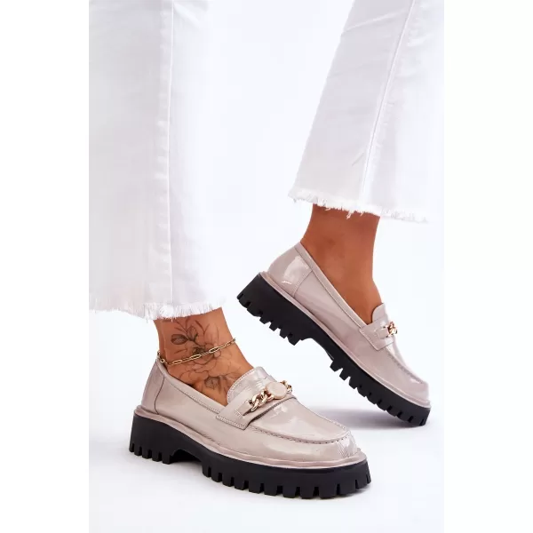 Mocasini de dama S.BARSKI Ronin GRI DESCHIS 