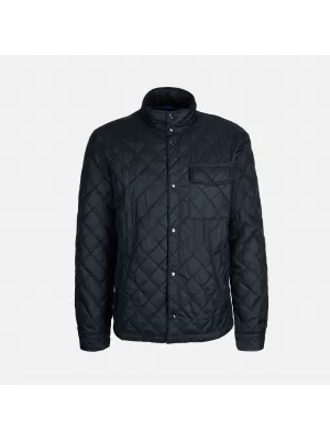 Jachetă pentru bărbați GEOX BARBERIGO G014357 ALBASTRU ÎNCHIS