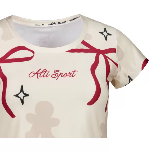  Tricou de Crăciun premium pentru femei ALTISPORT VOJ/ALWVN10TR06 CREMOS 