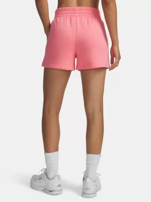 Pantaloni scurți de damă UNDER ARMOUR RIVAL FLEECE SHORT 1382723-600 ROZ