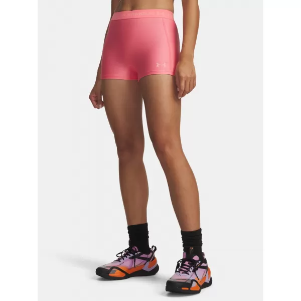  Pantaloni scurți de damă UNDER ARMOUR HEATGEAR SHORTY 6010725-600 ROZ 