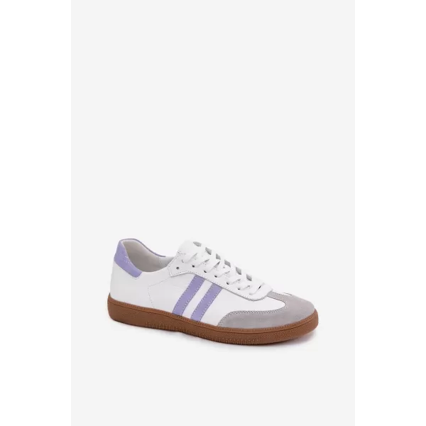  Adidași de damă ZAZOO N1068 ALB/ALBASTRU VIOLET 