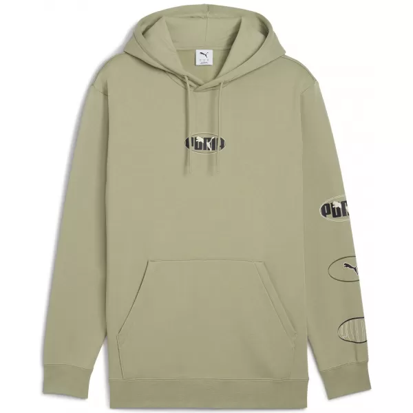  Hanorac pentru bărbați PUMA ESS LOGO LAB HOODIE 688180-82 ARMATA LUX 