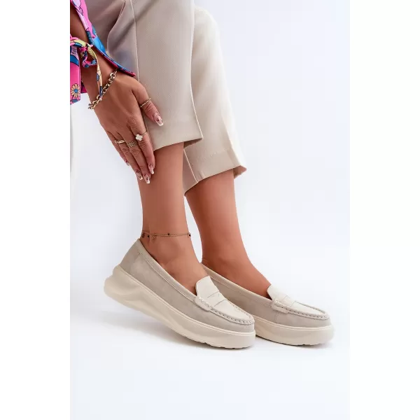  Mocasini de dama EVENTO FILIDIA BEJ 