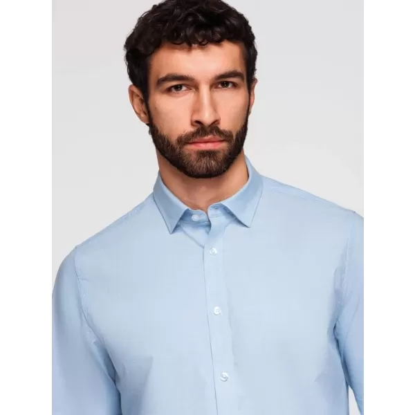  Cămașă pentru bărbați OMBRE K699 ALBASTRU 