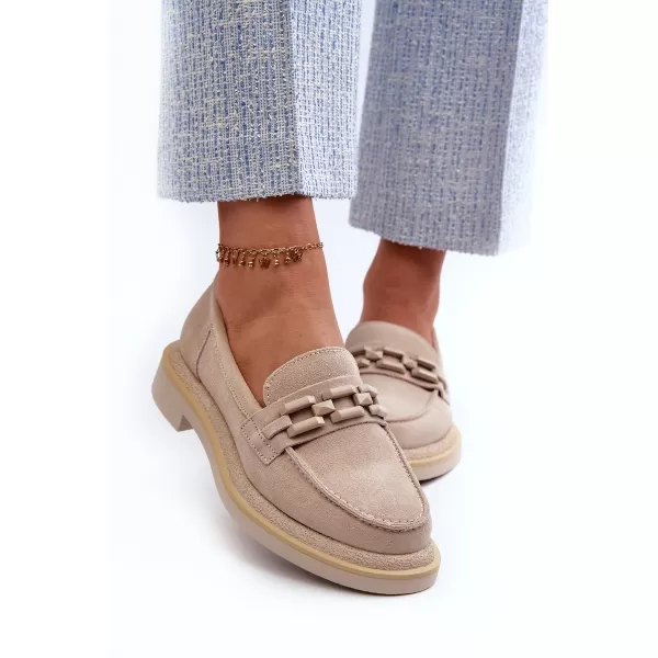  Mocasini de dama S.BARSKI HX52-222 BEJ 