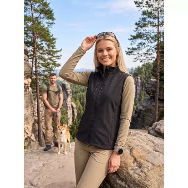  Vesta softshell dama ALTISPORT NoPrint NP/ALW965 NEGRU 