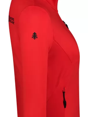 Hanorac pentru femei powerfleece NORDBLANC SEDGE NBWFL8291 ROŞU