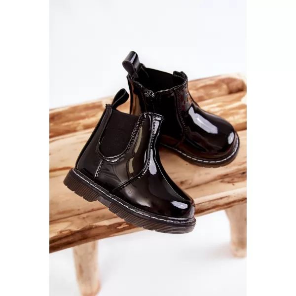  Pantofi pentru copii BOTO PORKY 21939 NEGRU 