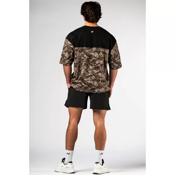  Tricou supradimensionat POWER 898 LIGHT BROWN CAMO Nebbia 