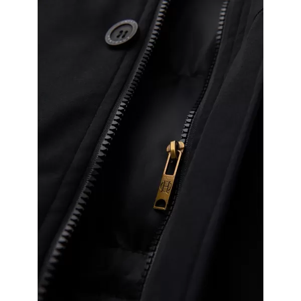  Parka pentru bărbați OMBRE OM-JAPJ-0287 NEGRU 
