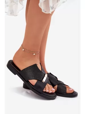 Papuci de damă VINCEZA 17385 NEGRU