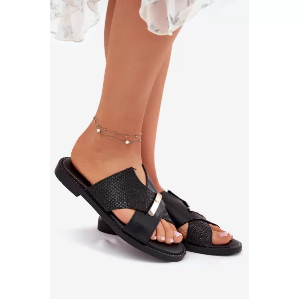  Papuci de damă VINCEZA 17385 NEGRU 