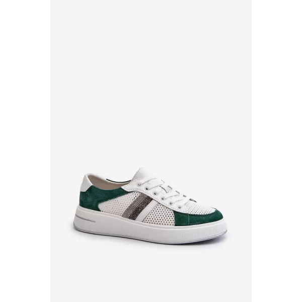  Adidași de damă D&A LR110 ALB/VERDE 