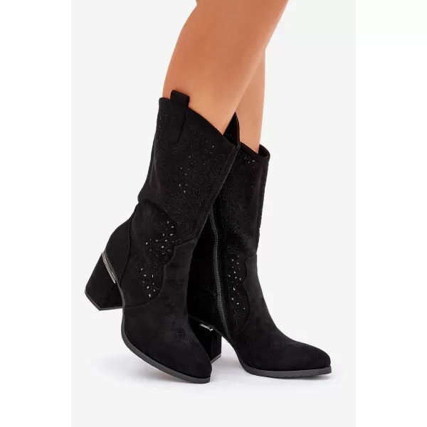  Cizme de dama S.BARSKI HY51-238 NEGRU 