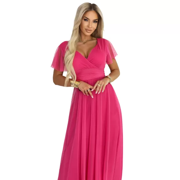  Rochie NUMOCO 562-9 ZMEURĂ 