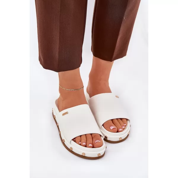  Papuci dama BIG STAR RR274216 WHITE Pantofi Big Star 