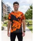 Tricou premium pentru bărbați ALTISPORT VOJ/ALM131TR01 PORTOCALIU/NEGRU