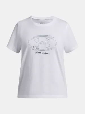 Tricou fetita UNDER ARMOUR UA G STAR LOGO LOCKERTAG SS 6009718-100 ALB