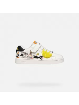 Adidași pentru băieți GEOX ECLYPER J65LSE054FUC0404 ALB