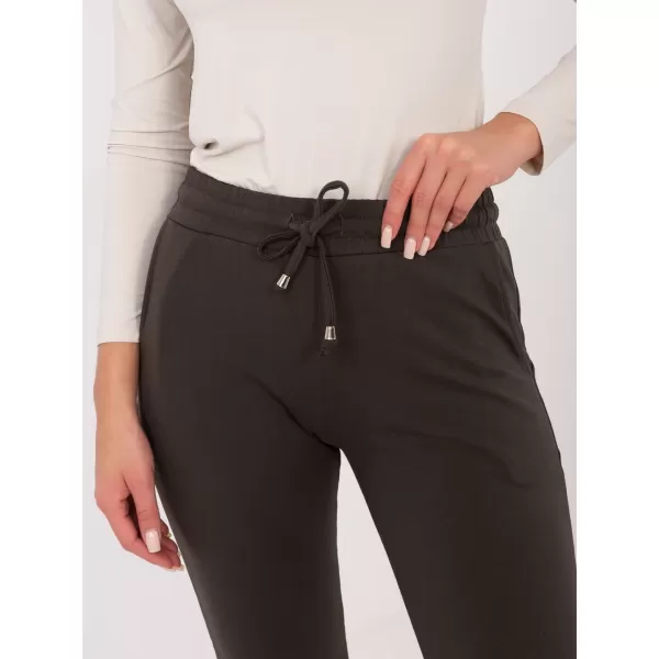  Pantaloni de trening pentru femei BASIC FEEL GOOD RV-DR-5040.02X KAKI ÎNCHIS 