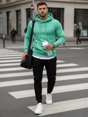 Set pentru bărbați DSTREET AX0642 VERDE DESCHIS/NEGRU