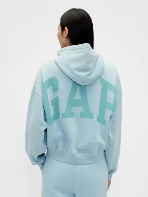 Hanorac de dama GAP LOGO CROPPED HOODIE PULLOVER 841725-20 TOAMNA USOARA