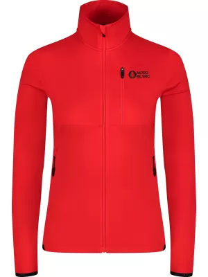 Hanorac pentru femei powerfleece NORDBLANC SEDGE NBWFL8291 ROŞU