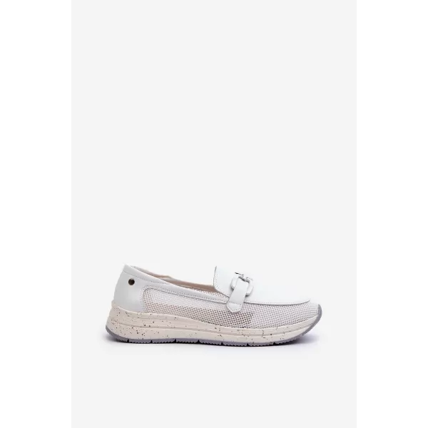  Mocasini de dama D&A TW210 ALB 