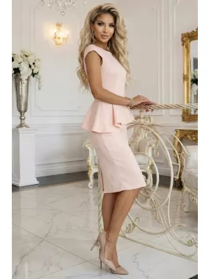 Rochie NUMOCO MIDI A192-17 ROZ PUDRA