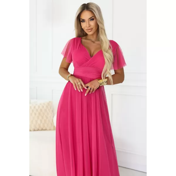  Rochie NUMOCO 562-9 ZMEURĂ 