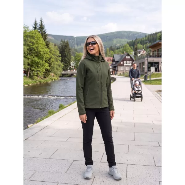  Jachetă softshell pentru femei ALTISPORT NoPrint NP/ALW945 MILITAR 