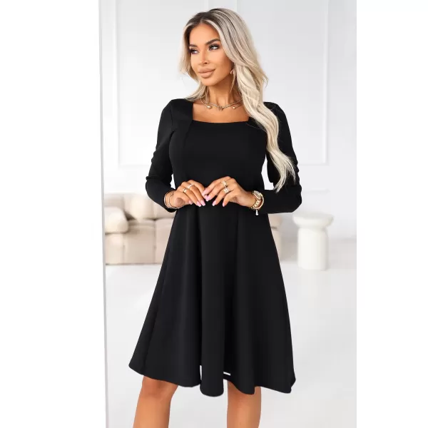  Rochie NUMOCO 574-3 NEGRU 