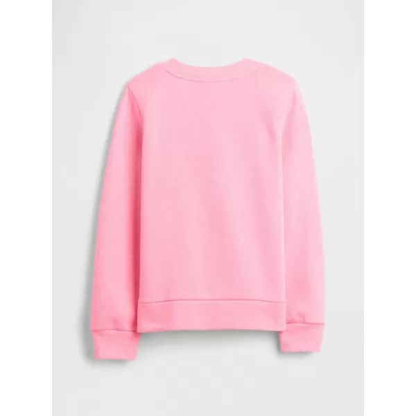  Hanorac pentru copii GAP CREW SWEATSHIRT 839149-05 TRANDAFIR ROZ NEON 