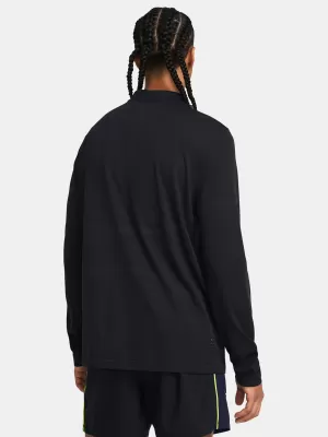 Tricou pentru bărbați UNDER ARMOUR VANISH ELITE SEAMLESS 1/4 ZP 1382798-001 NEGRU