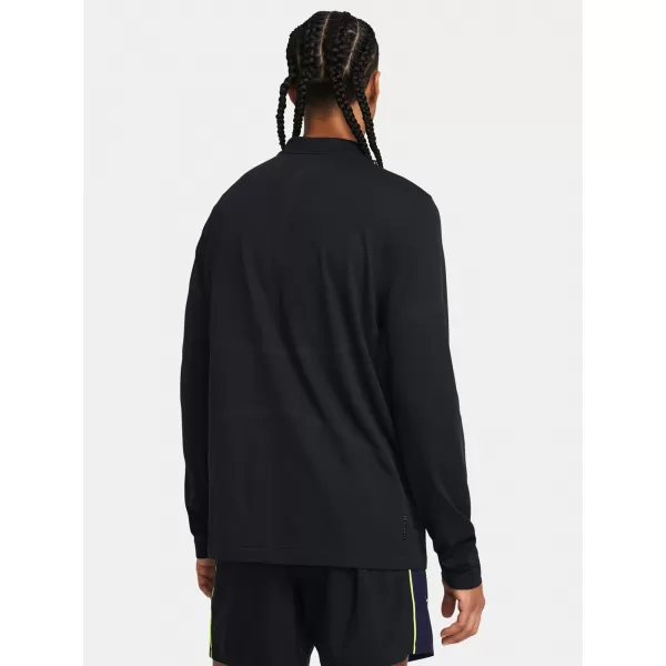 Tricou pentru bărbați UNDER ARMOUR VANISH ELITE SEAMLESS 1/4 ZP 1382798-001 NEGRU 