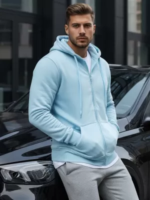 Hanorac pentru bărbați DSTREET BX4246 ALBASTRU DESCHIS