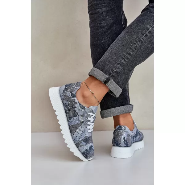  Pantofi de dama D&A LR51-635 ALBASTRU 
