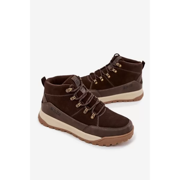  Pantofi bărbați BIG STAR SS174263 MARO/BEJ Pantofi Big Star 