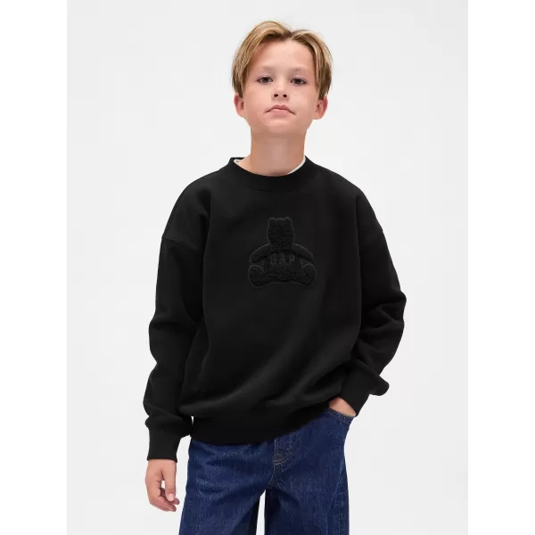  Hanorac pentru copii GAP CREW RELAXED SWEATSHIRT 844233-00 NEGRU 