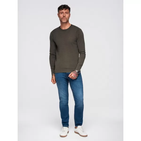  Pulover pentru bărbați OMBRE OM-SWBS-0106 MELANGE DE MĂSLINE 
