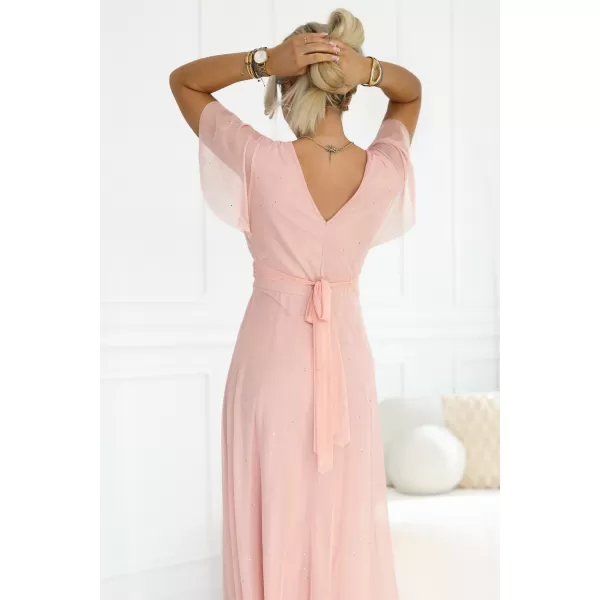  Rochie NUMOCO 635-7 PIERSICĂ 