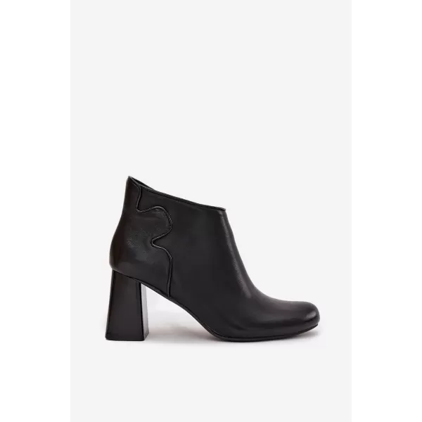  Pantofi de dama cu toc BOTO IVESSARA 39751 NEGRU 