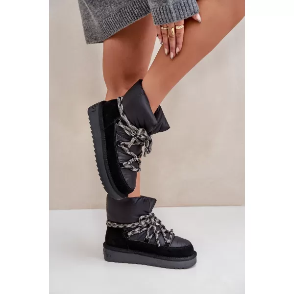  Oameni de zăpadă pentru femei D.FRANKLIN DFSH375003 NEGRU 