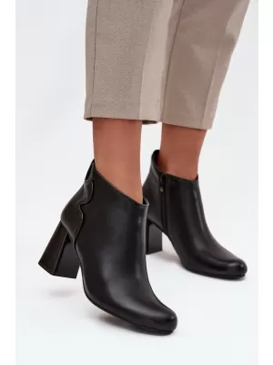 Pantofi de dama cu toc BOTO IVESSARA 39751 NEGRU